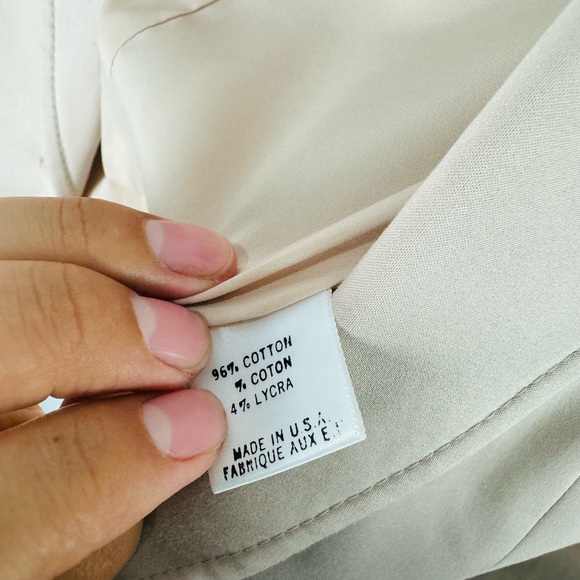 Theory Cream Colored Single Button Blazer Size 0 - Picture 2 of 8